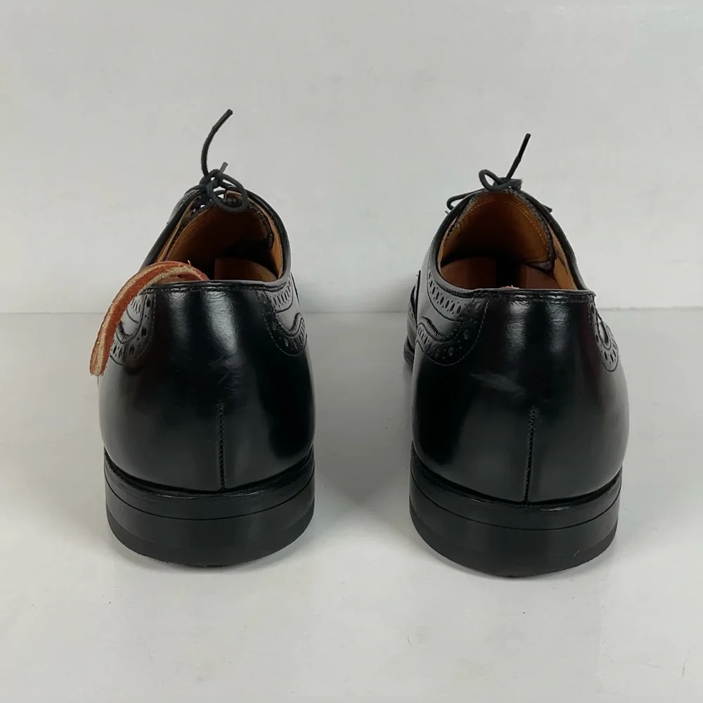 Vintage Johnston Murphy Oxford Shoes | USA Made | Classic Black | Men’s 12 D